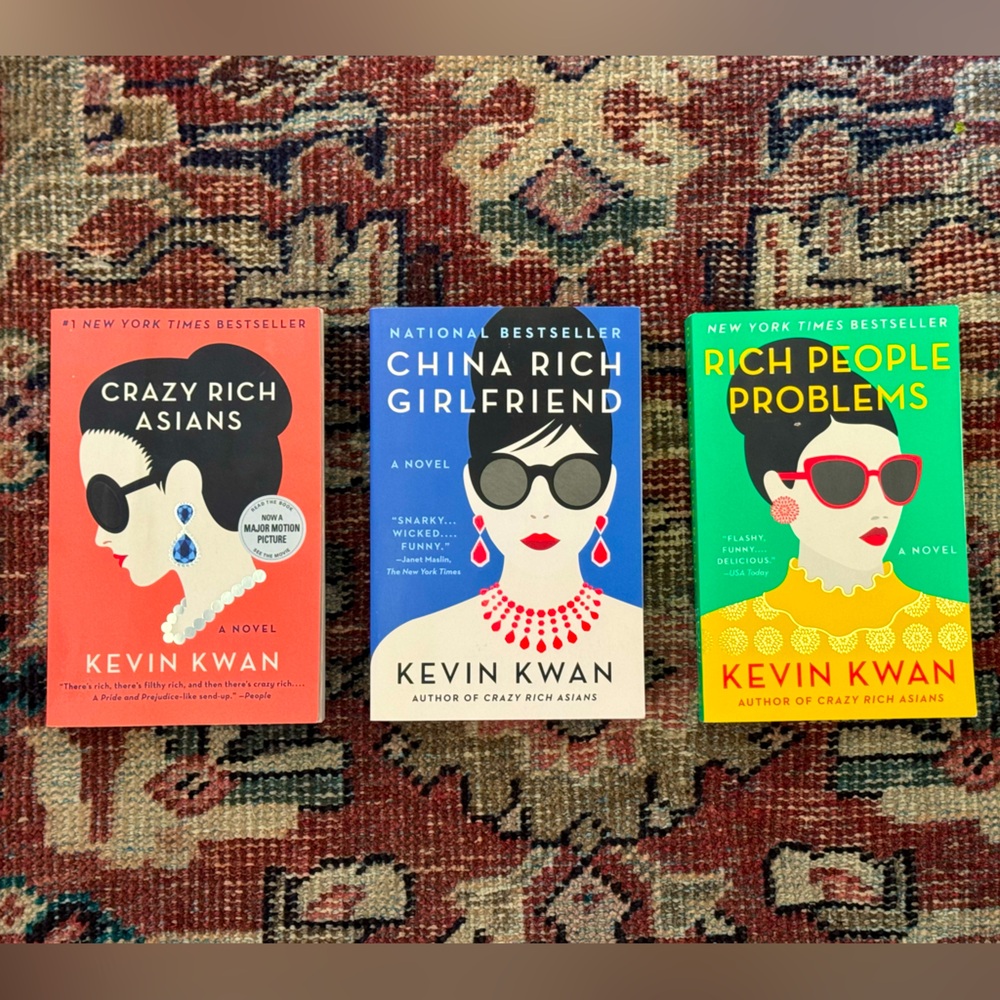 Set of 3 Paperback Books Crazy Rich Asians Trilogy by Kevin Kwan
